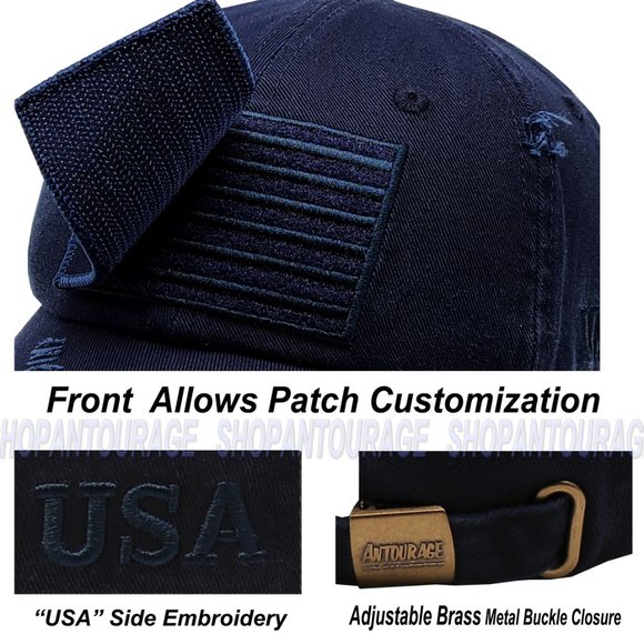 American Flag Unisex Vintage Baseball Hat : 6 Pack main image 10